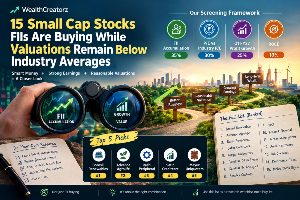 Small Cap Stocks FIIs Are Buying
